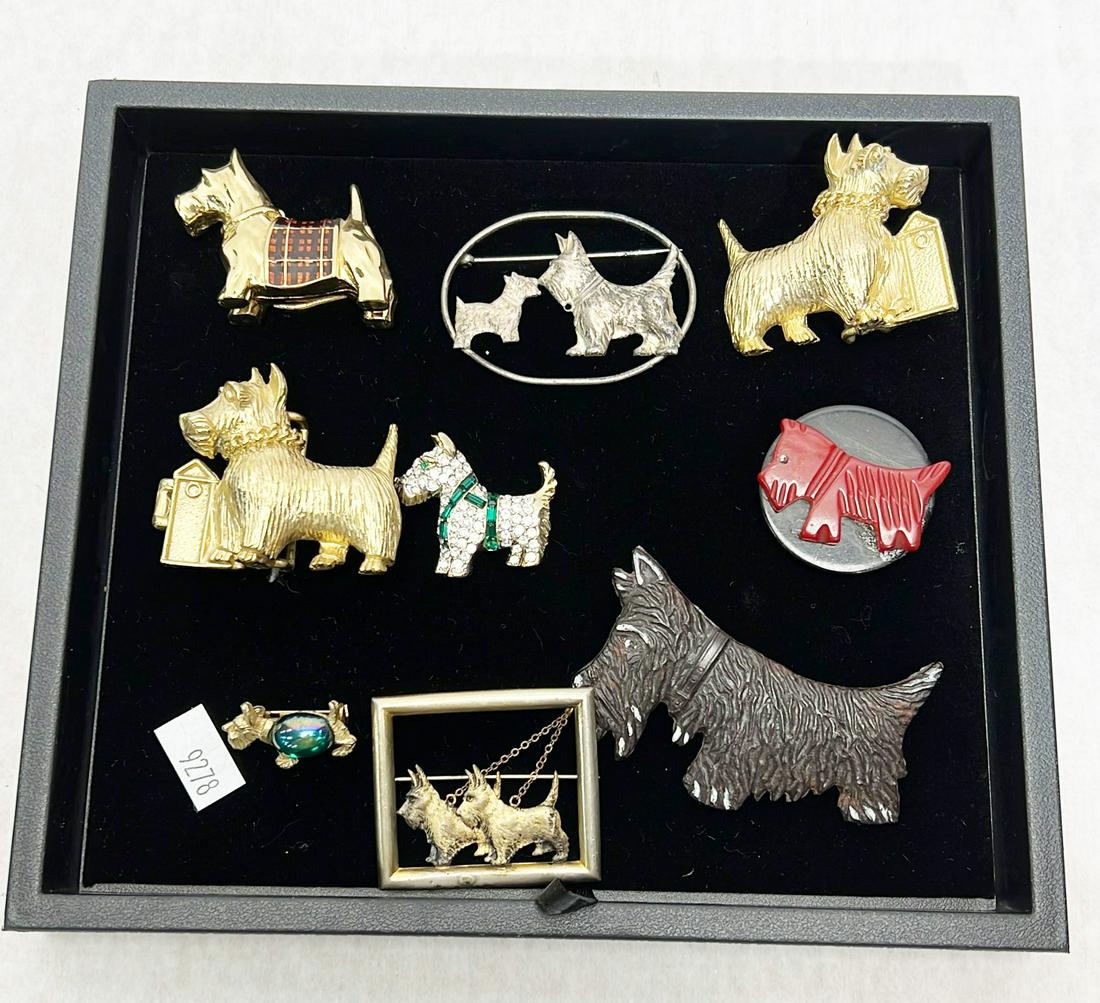 9 Pc. Scottie Dog Jewelry Lot (1 of 6)
