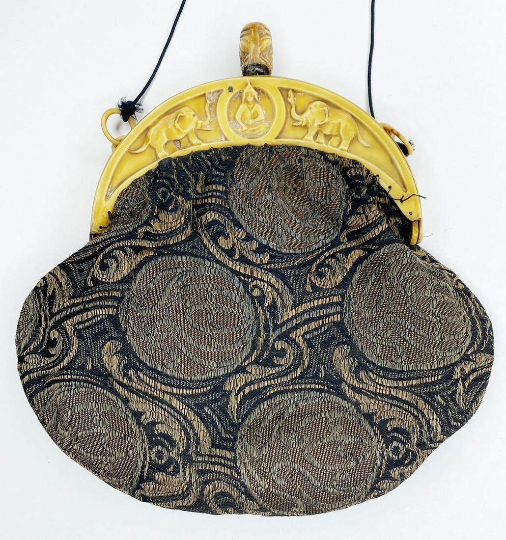Asian Inspired Handbag with Celluloid Elephants Frame (1 of 14)