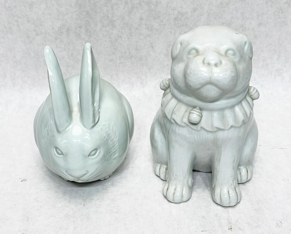 2 Japanese Hirado porcelain figures (1 of 9)