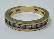 14kt Gold Chanel .50 ctw Diamond Band/Ring 3.9g Size 6.25