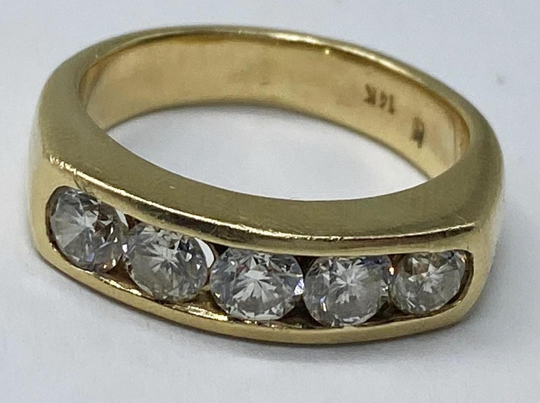 14kt Gold 1.0 ctw Diamond Band/Ring 6.7g Size 6.75 (1 of 4)