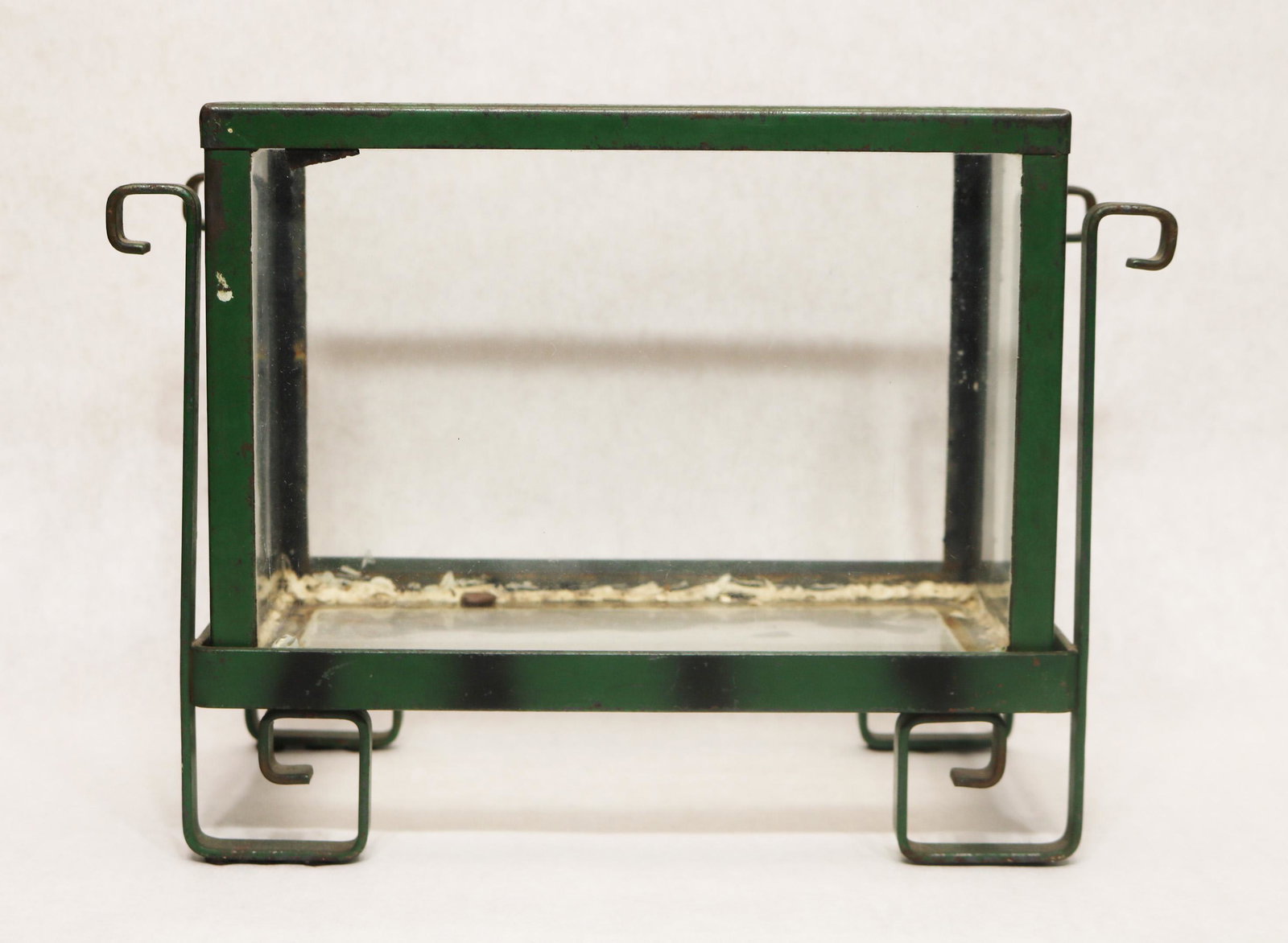 Art Deco small metal fish aquarium (1 of 3)