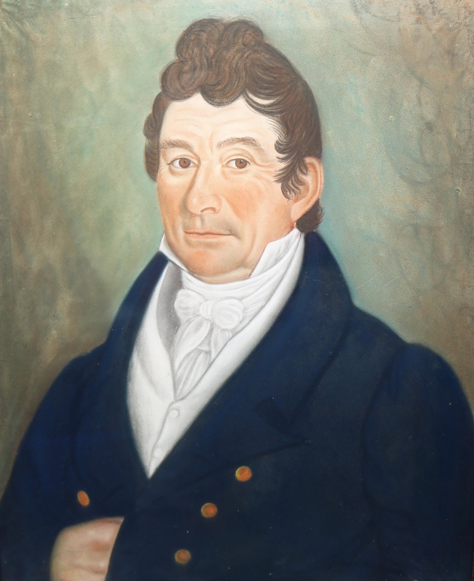 Micah Williams (NJ/NY 1782 - 1837) folk art pastel portrait (1 of 5)