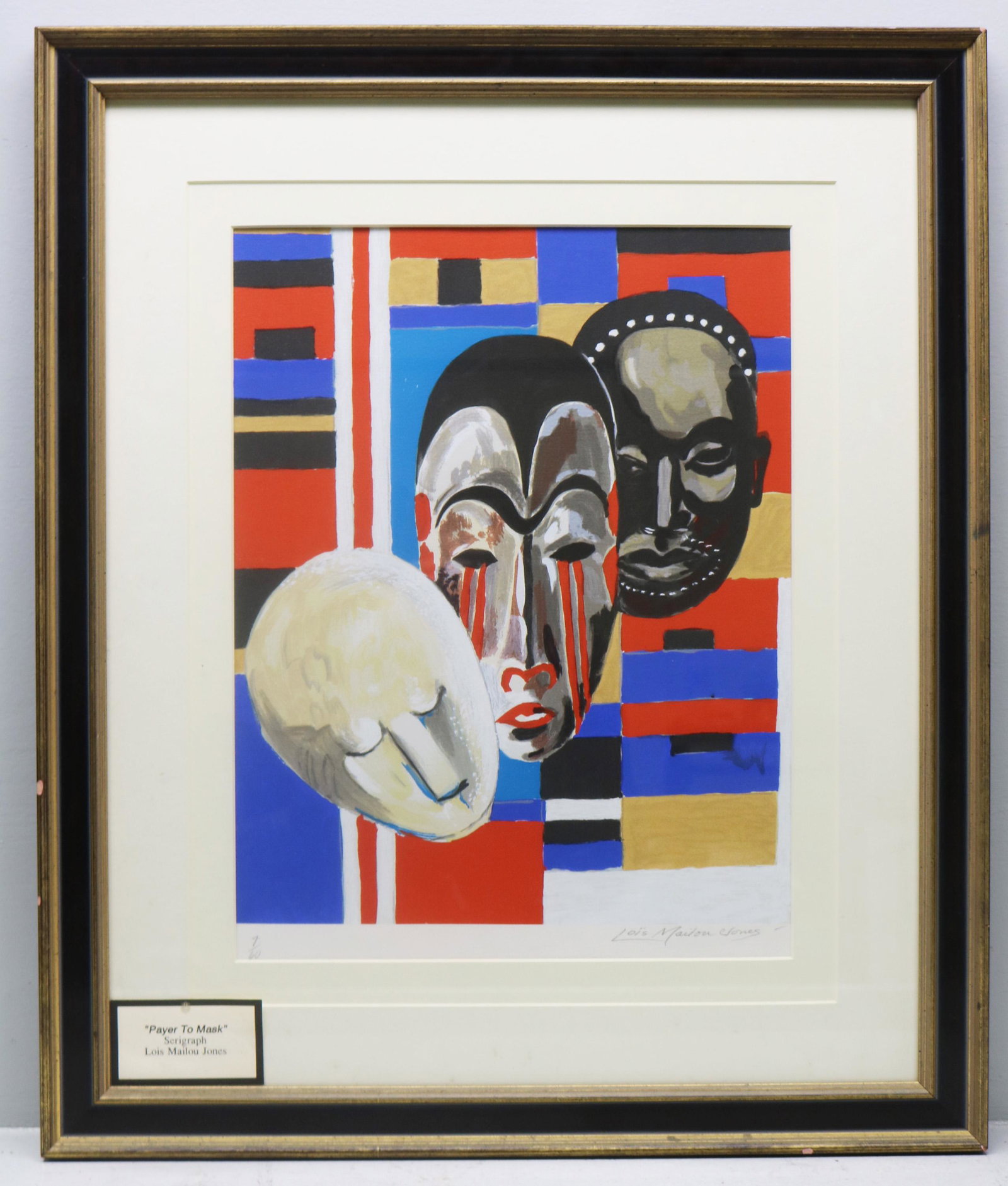 Lois Mailou Jones Payer to Mask serigraph print (1 of 3)