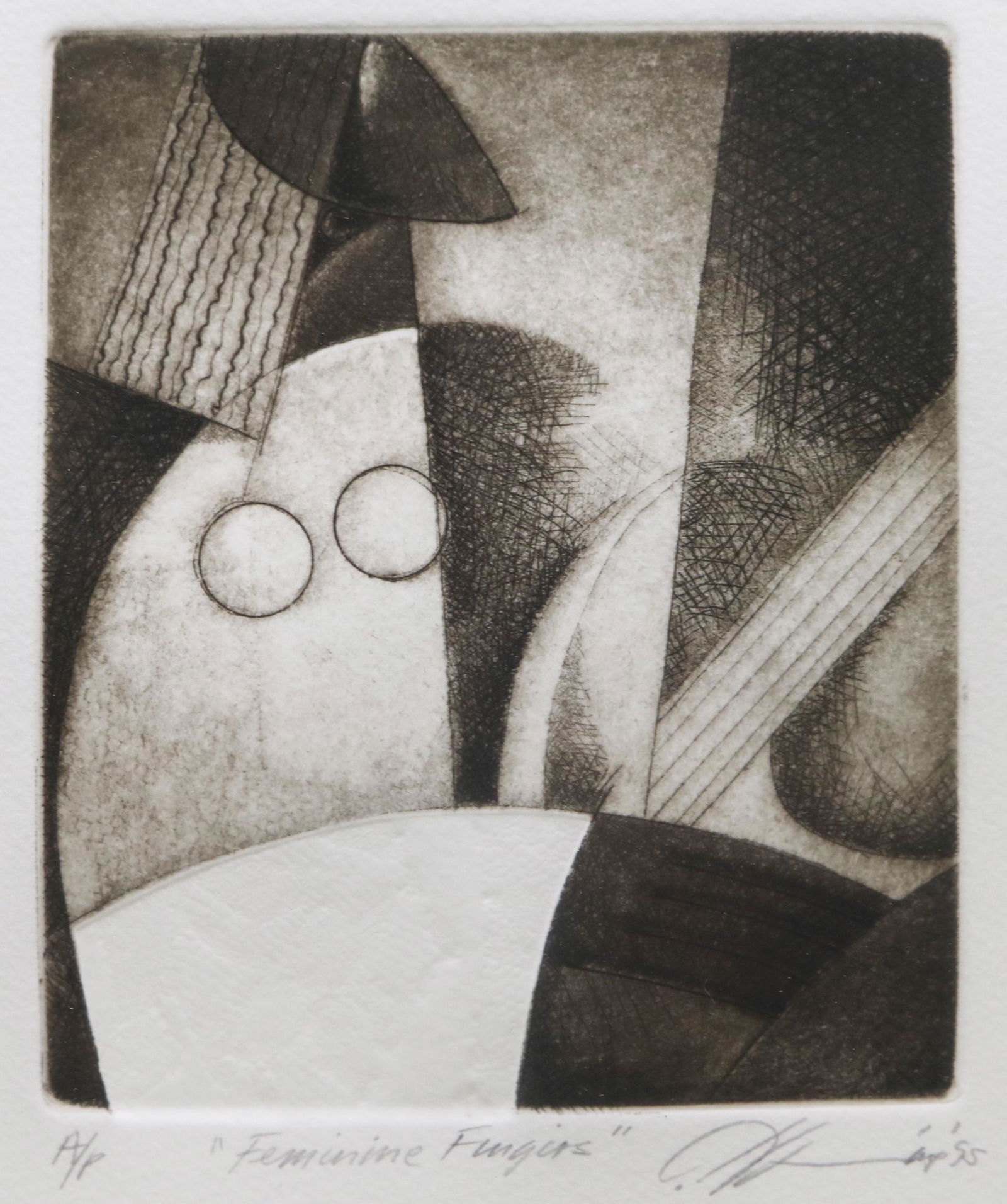 Joseph Holston Feminine Fingers etching (1 of 2)