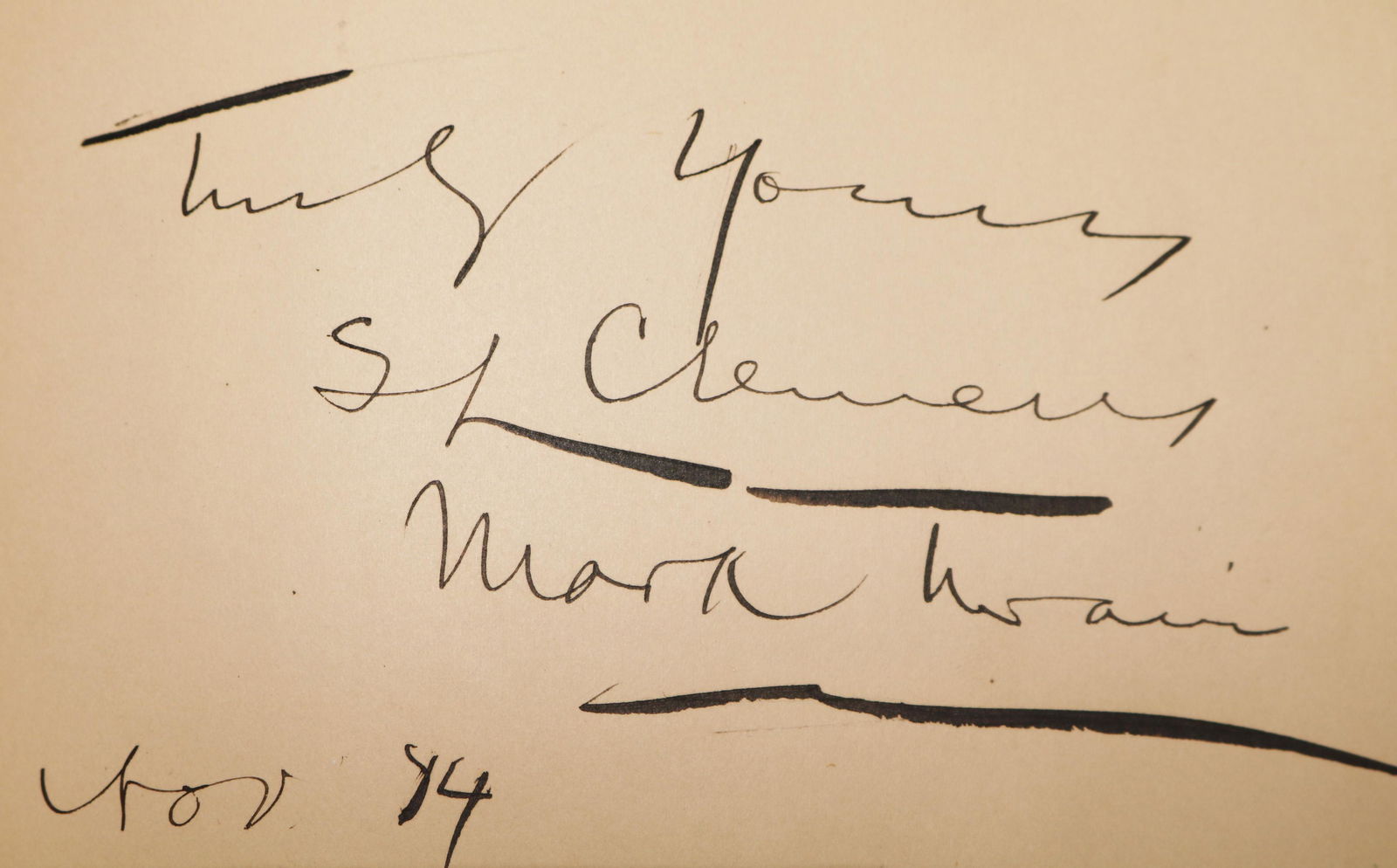 Autograph album including Samuel Clemens (Mark Twain) (1 of 11)