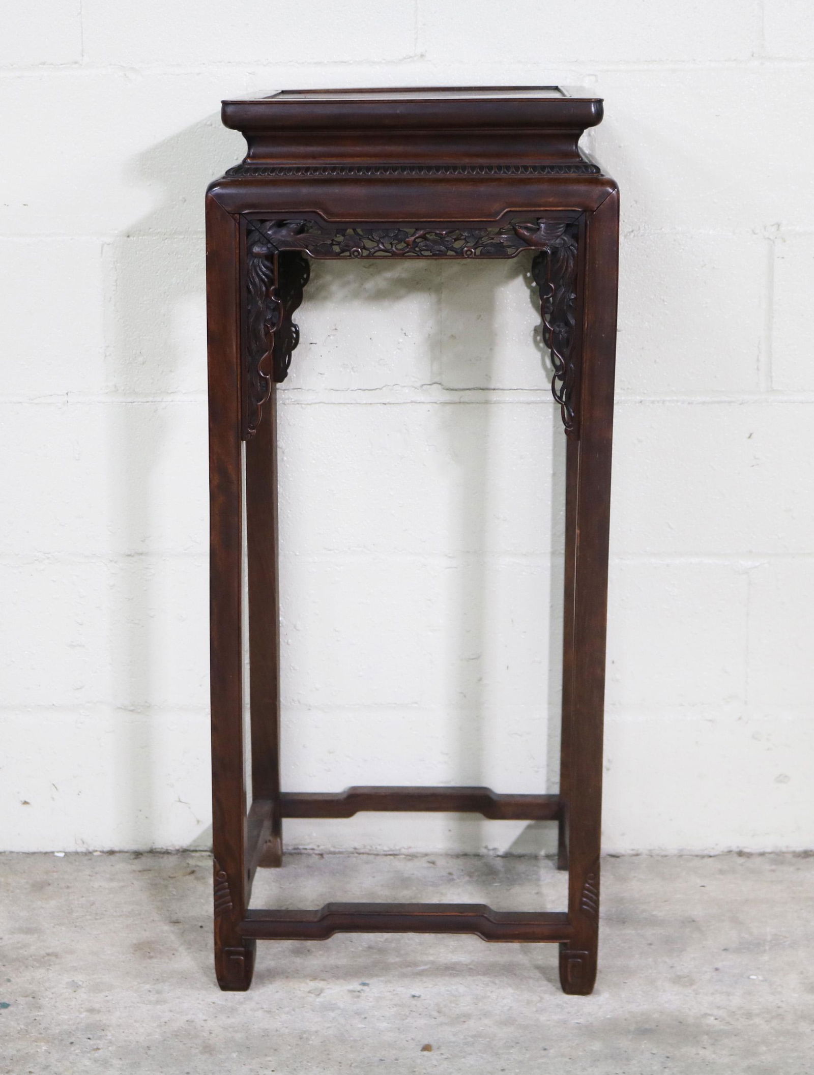 Chinese carved hardwood incense stand (1 of 12)