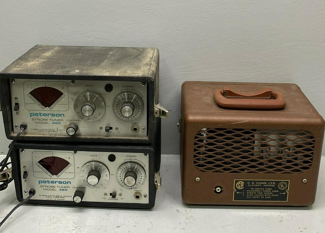 2 Peterson Strobe Tuners, Conn St-8 Strobotuner (1 of 6)