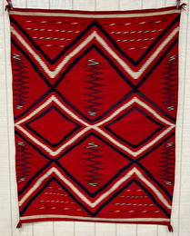Navajo Germantown Native American Transitional Chief's Blanket