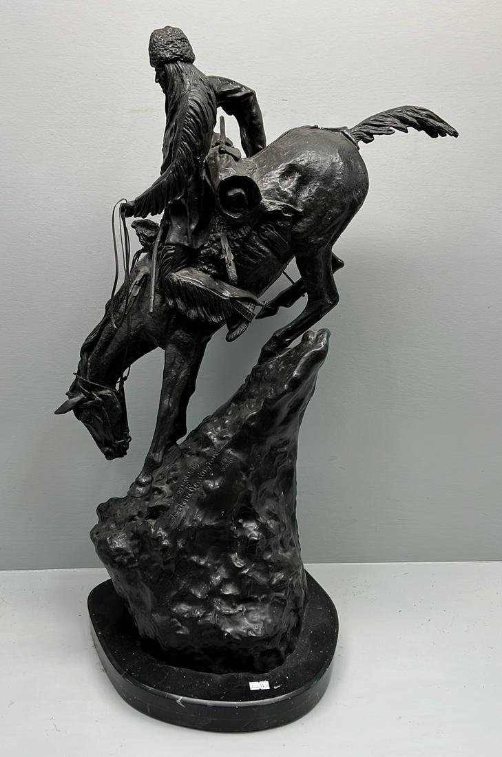 After Frederic Remington, "The Mountain Man" Bronze Sculpture (1 of 6)