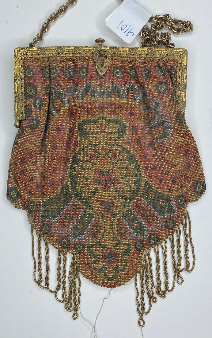 Art Deco Steel Micro Beaded Hand Bag (1 of 12)