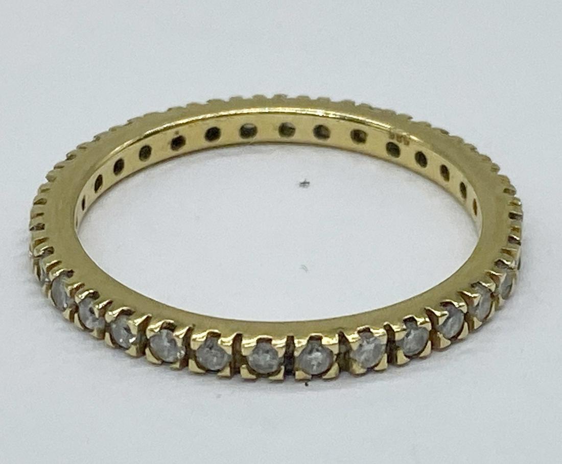 14Kt Gold Diamond Band/Ring 2.1G Size 8 (1 of 4)