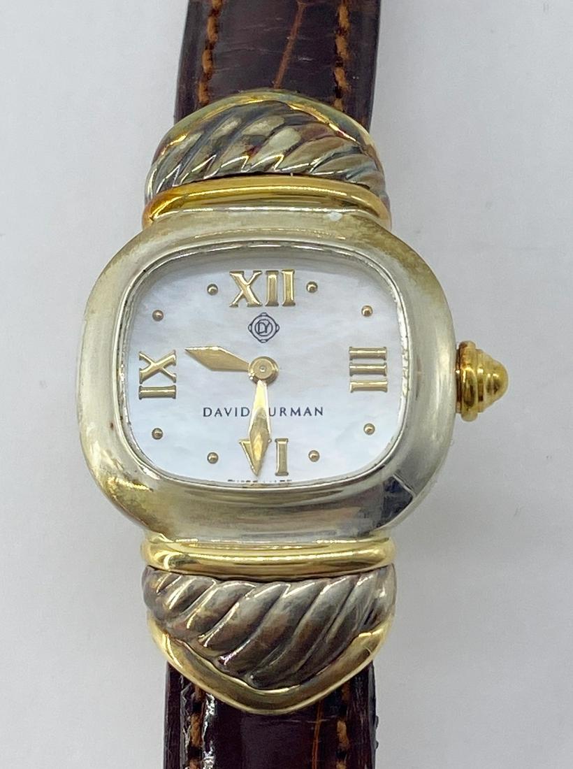 David Yurman Sterling Silver & 14Kt Gold Watch (1 of 5)
