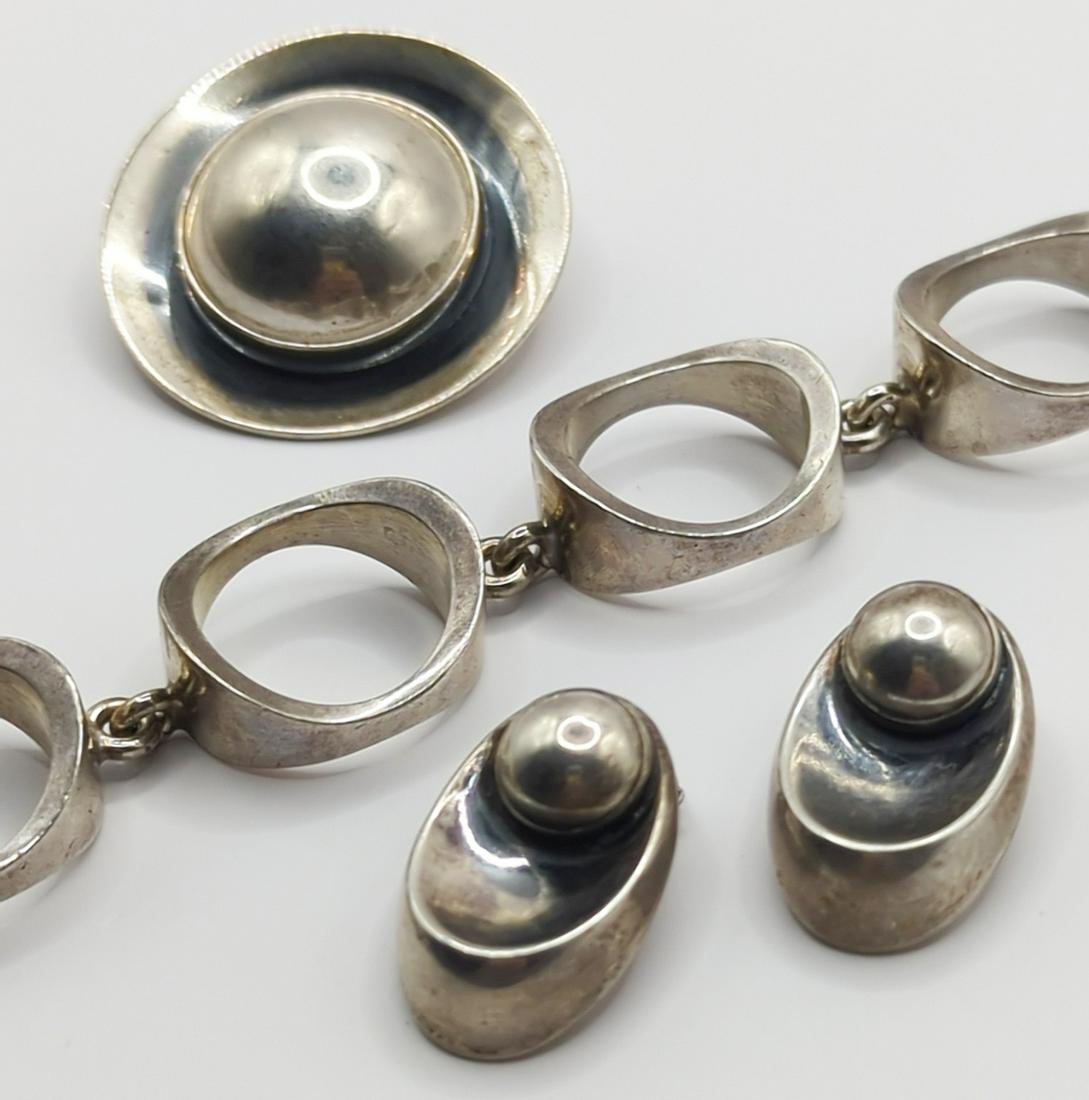 NIELS ERIK FROM; Assorted Modernist Sterling Silver Jewelry (1 of 12)