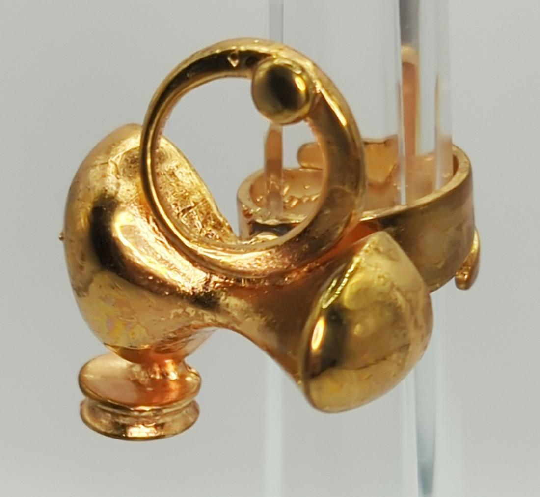 JORMA LAINE; Modernist Bronze Ring: Finland, 20th century. Size 3-3.5, 15 grams. Good condition.