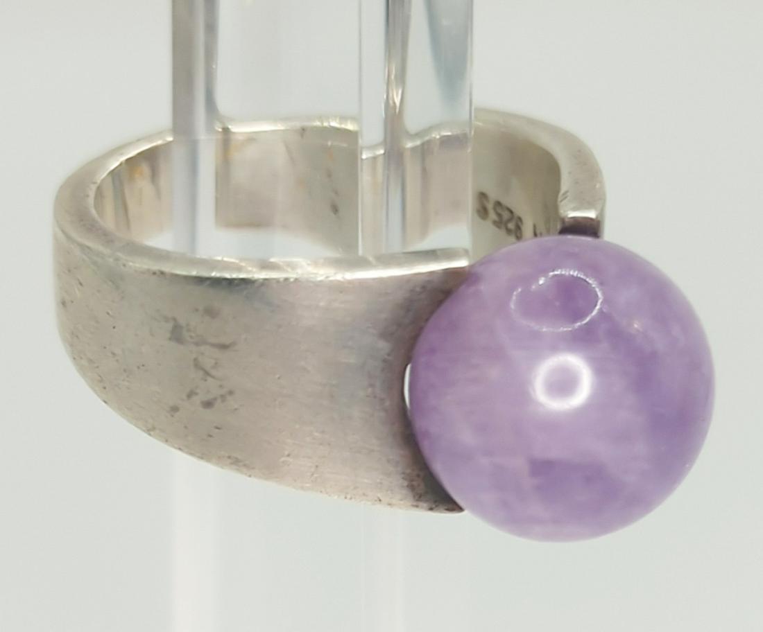 BENT GABRIELSEN FOR HANS HANSEN; Modernist Sterling Silver Ring (1 of 7)
