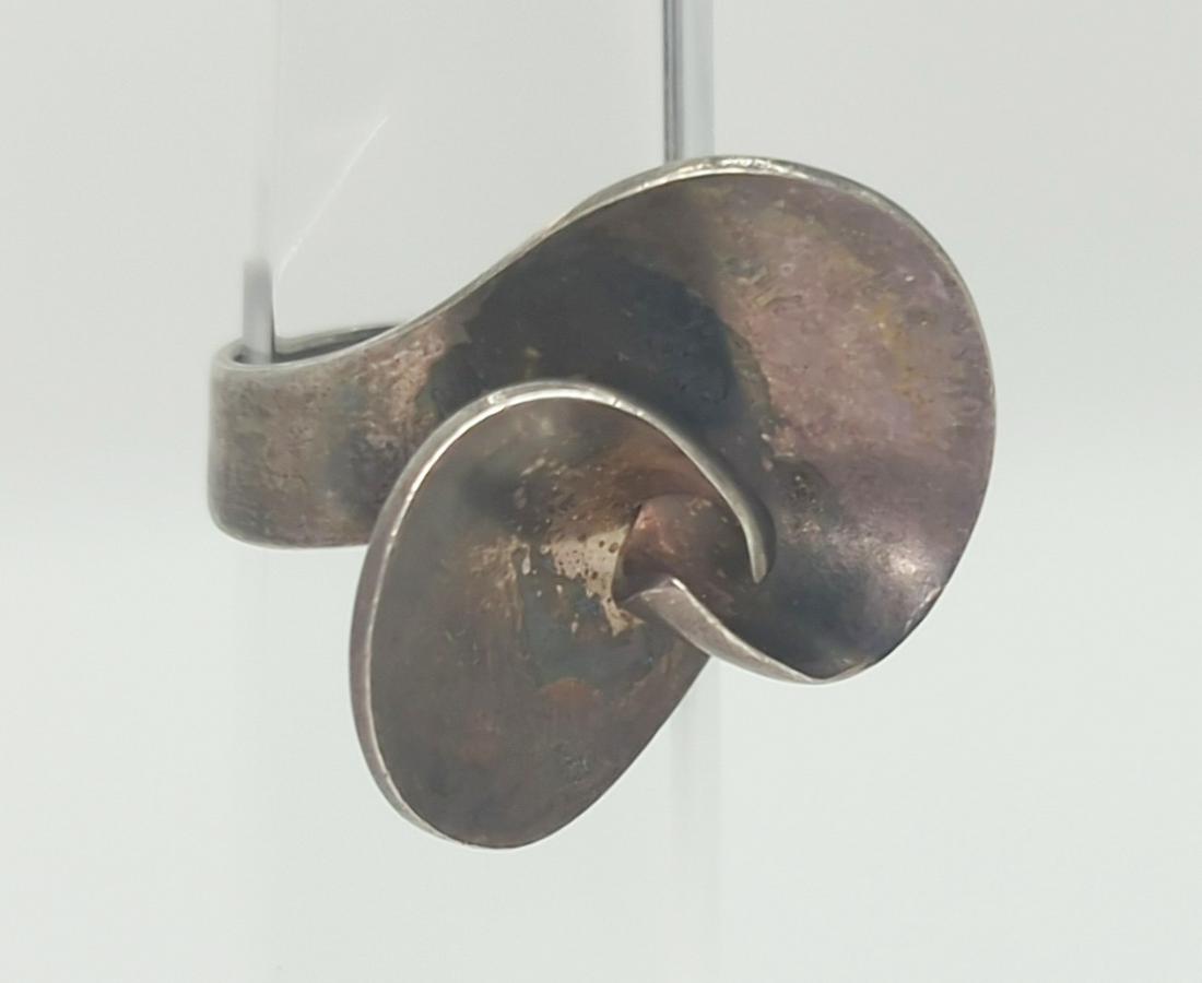 GEORG JENSEN, DENMARK; Modernist Sterling Silver Ring #130 (1 of 5)