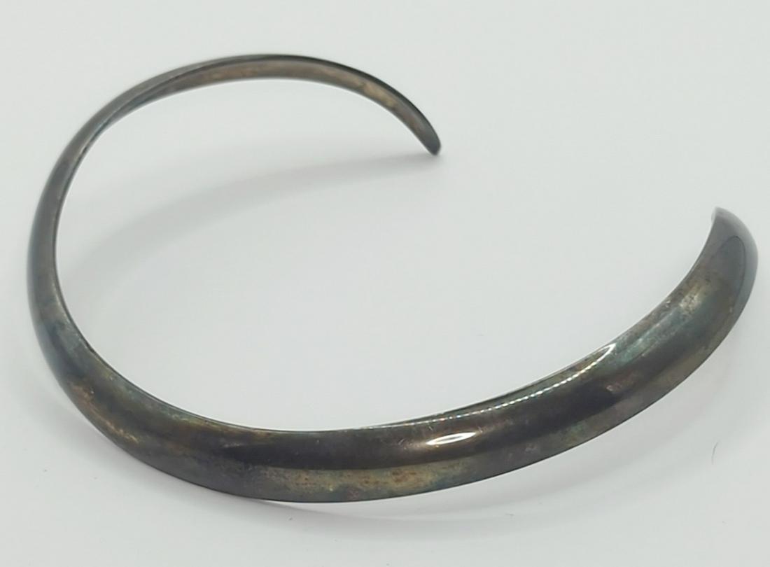 ANDREAS MIKKELSEN, DANISH; Modernist Sterling Silver Collar (1 of 5)