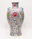 Chinese Republic Period Mille Fleur Large Porcelain Vase