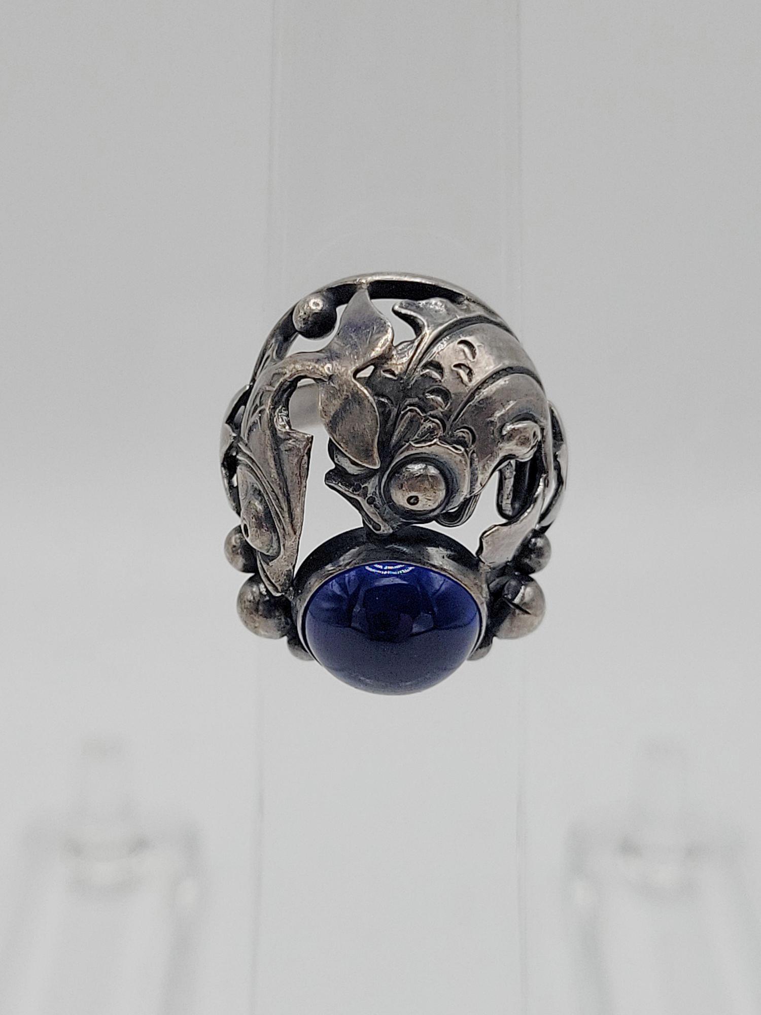 NIELS ERIK FROM; Modernist Sterling Silver Fish Ring (1 of 6)