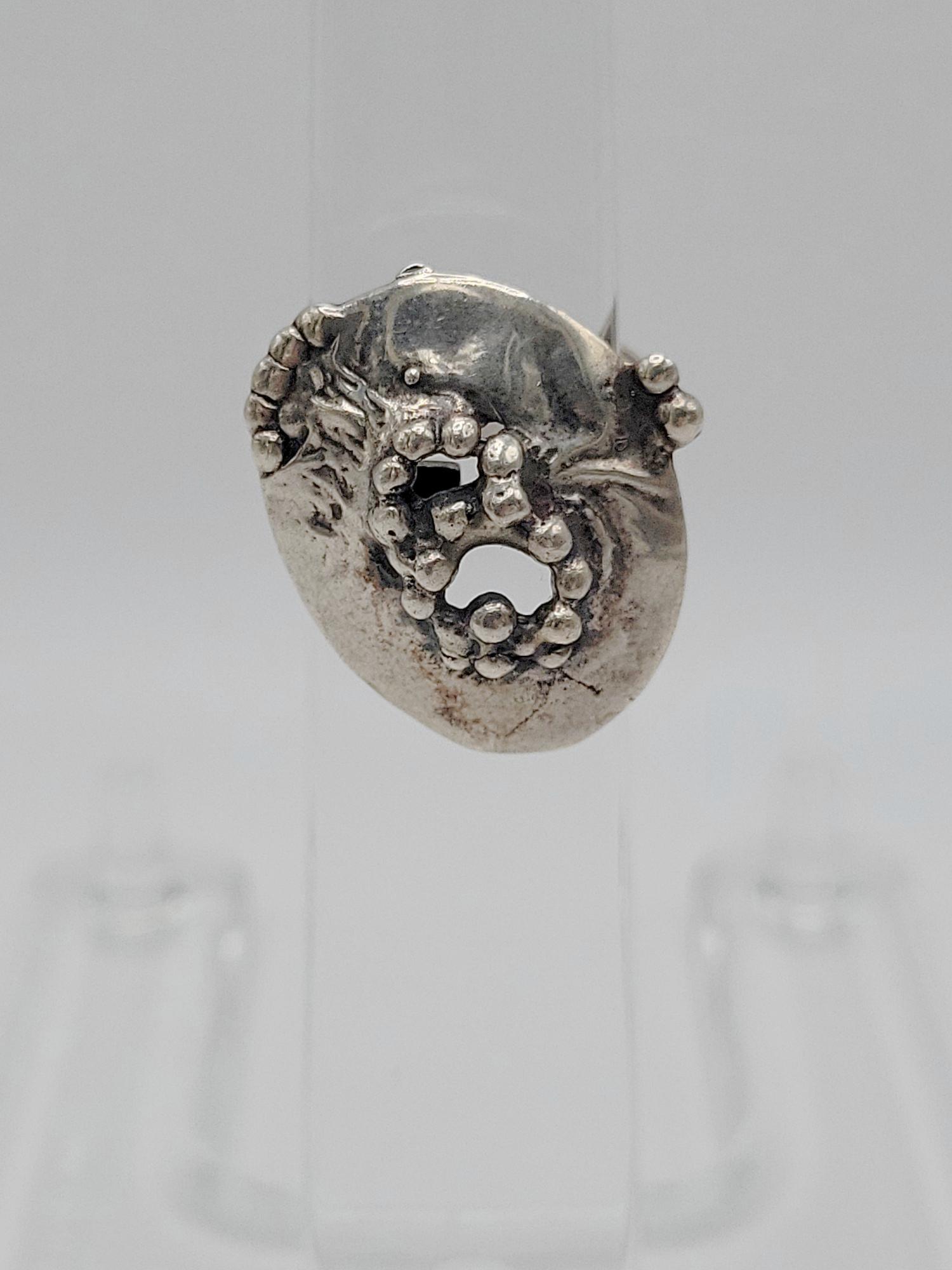 OWE JOHANNSON, FINLAND; Modernist Sterling Silver Ring (1 of 5)