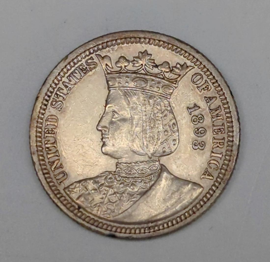 1893 U.S. World's Columbian Exposition Isabella Quarter (1 of 4)