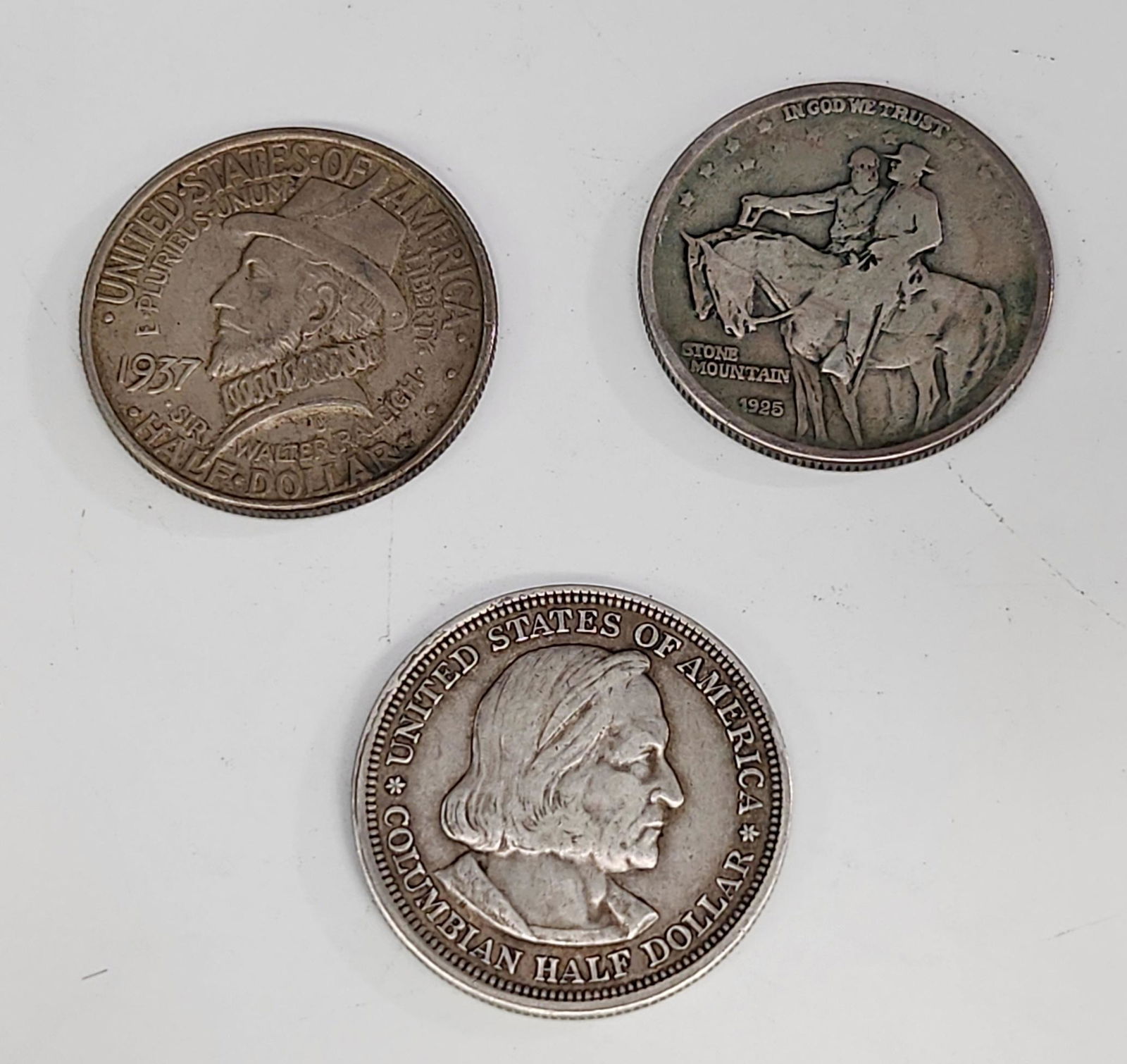 (Lot of 3) U.S. Silver Commemorative Half Dollars (1 of 7)