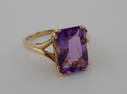 14kt Gold Amethyst Ring 3.9g size 8 1/4