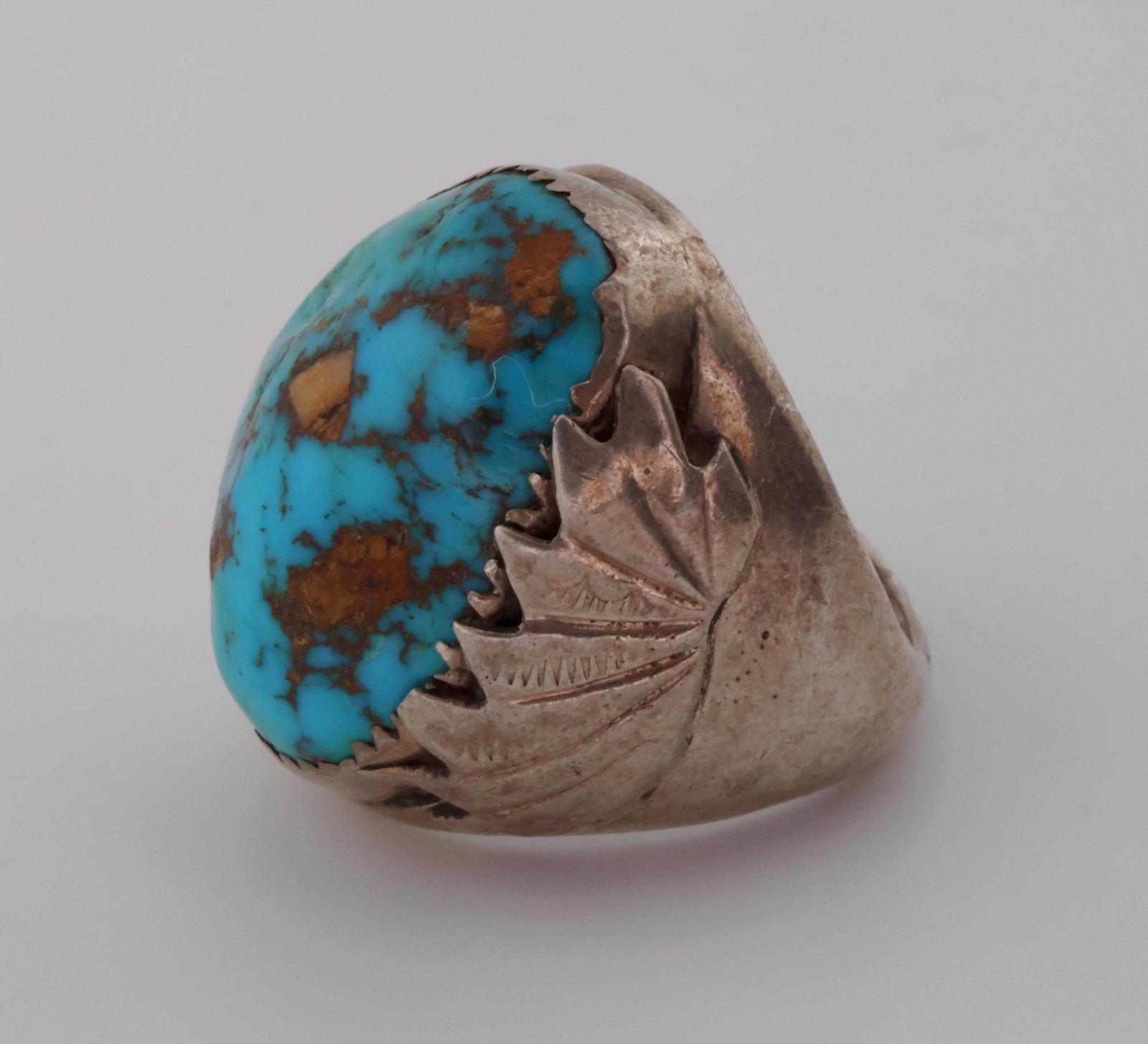 Padilla Sterling Silver & Turquoise Ring size 10 (1 of 5)