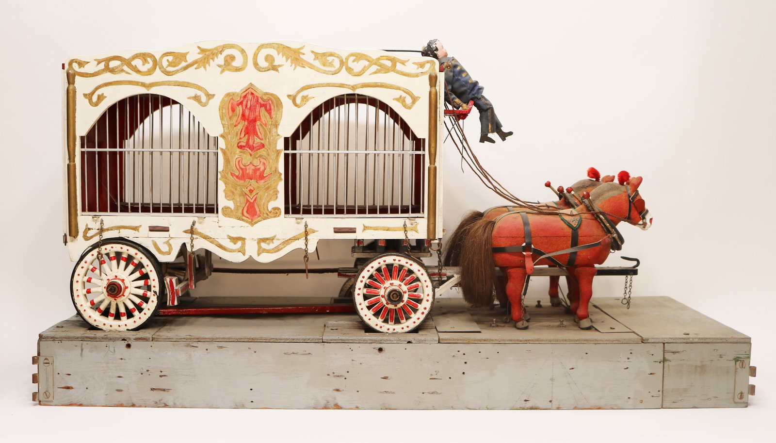 Folk / Outsider Art Franquist Animal Enclosure Wagon Model (1 of 4)