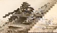 John Taylor Arms "Watching The People Below, Amiens" Etching