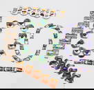 KAY DENNING; Modernist Fused Glass Enamel Bracelets And Necklaces