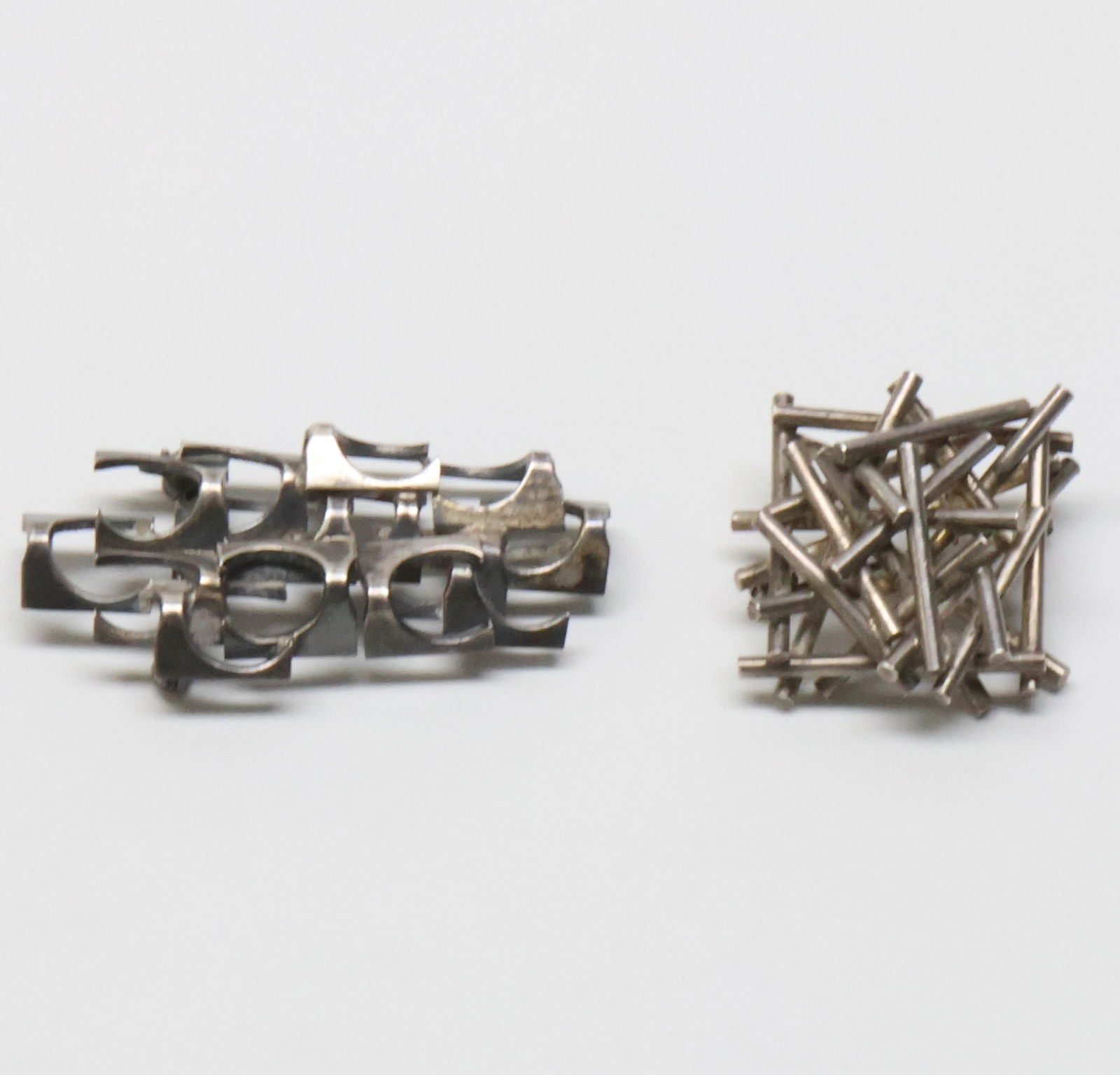 AGE FAUSING, DENMARK; Two Modernist Sterling Silver Brooches (1 of 2)