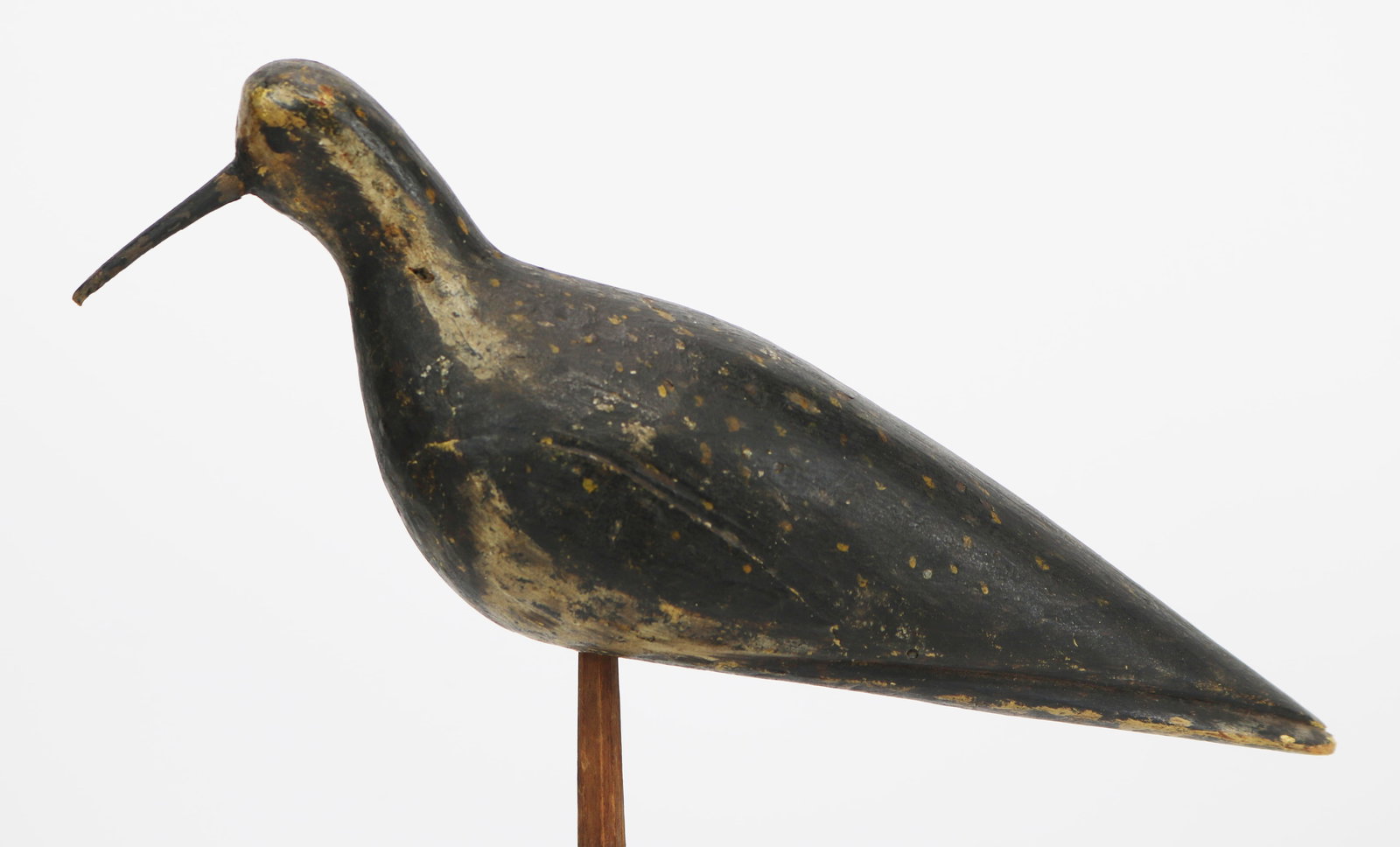 American carved and painted black bellied plover shorebird decoy (1 of 17)