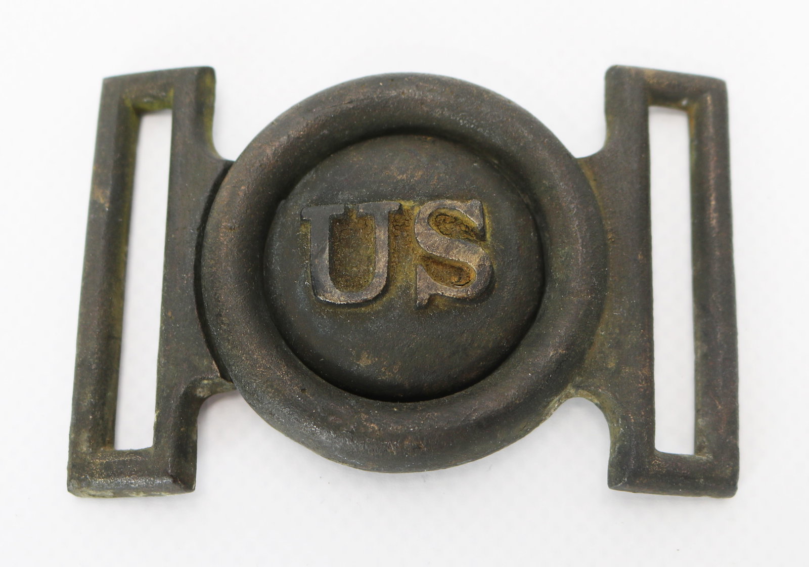 1839 Pattern Enlisted Artillery two part US belt buckle (1 of 6)