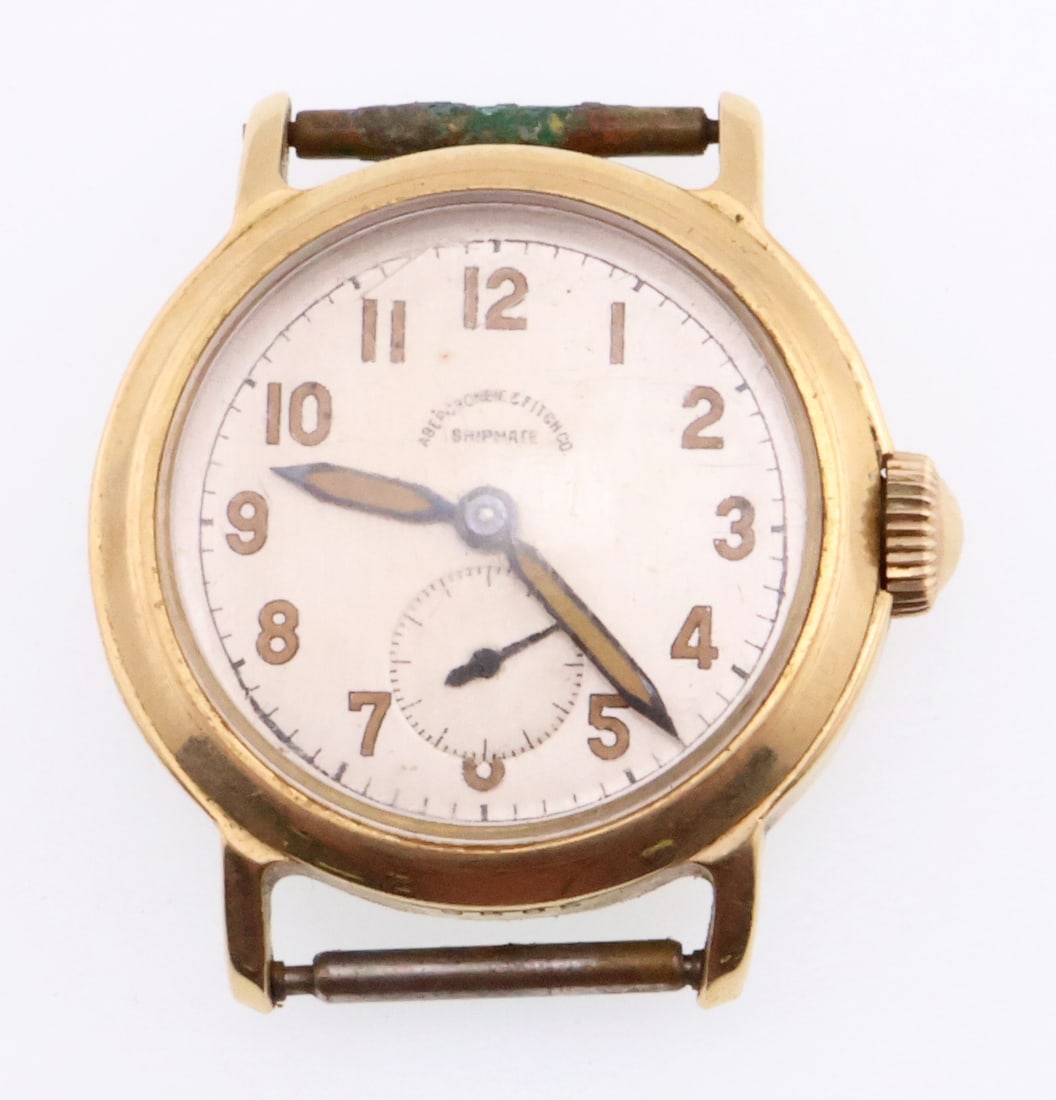 14k Abercrombie & Fitch Co. Vintage Automatic Shipmate 30mm Watch 28.5gtw (1 of 6)