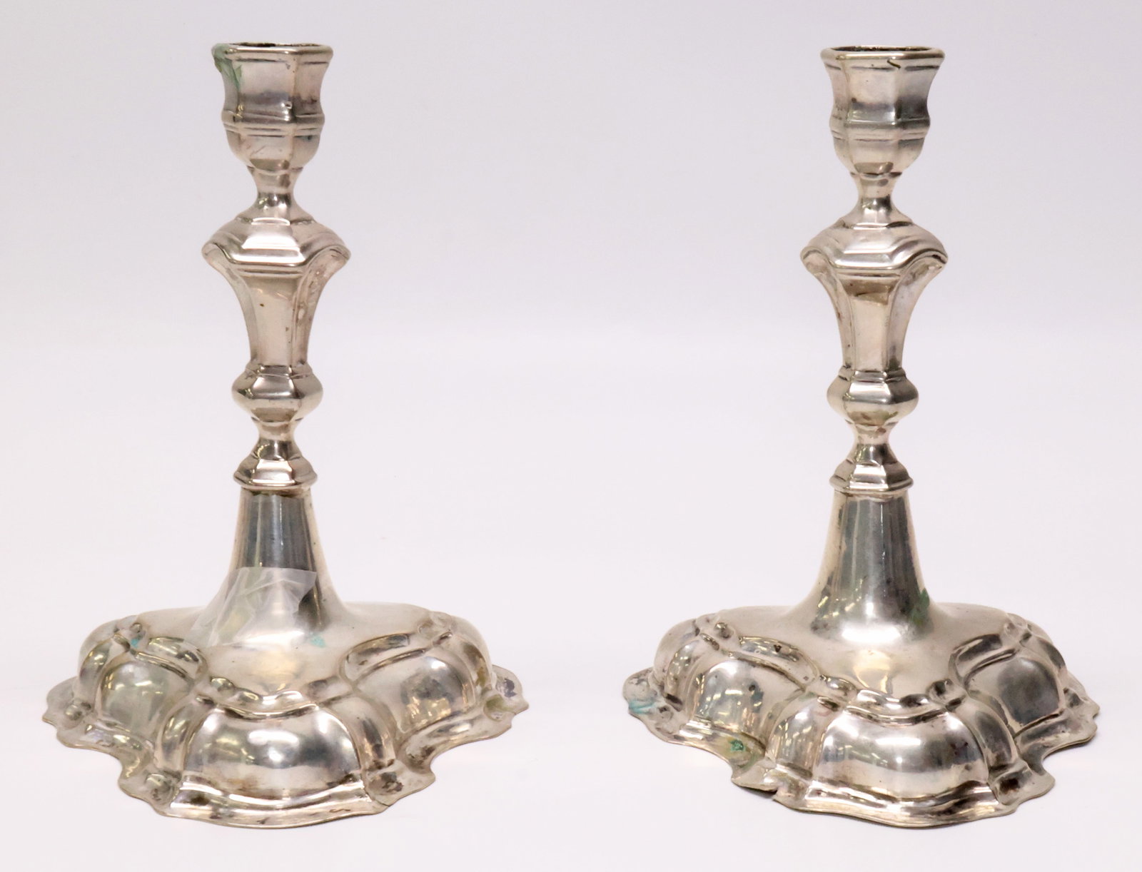 Sterling Silver Pair of Breslau Germany Candlesticks 11.7 ozt (1 of 10)