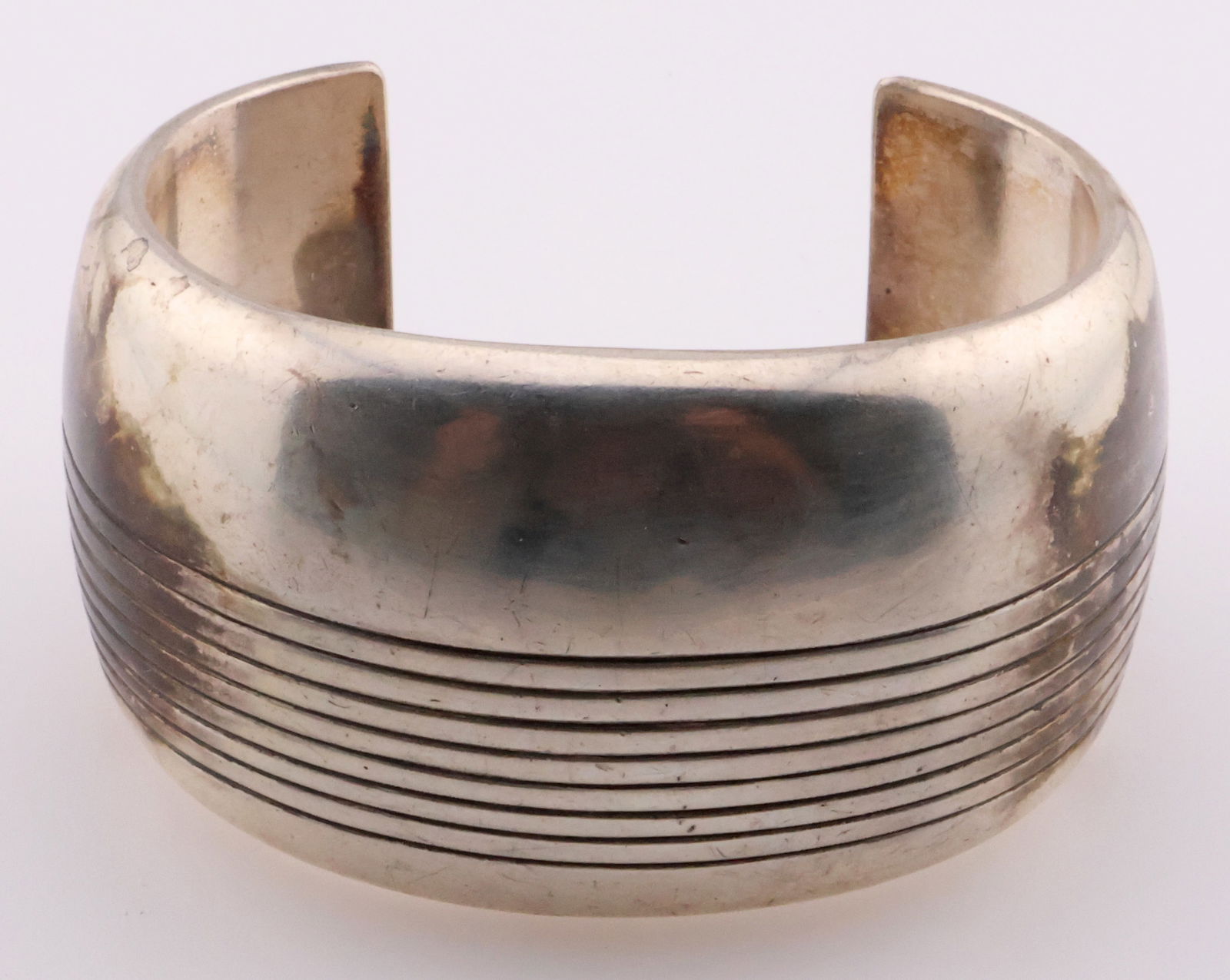GENE/MARTHA JACKSON NAVAJO; Silver Cuff Bracelet (1 of 4)