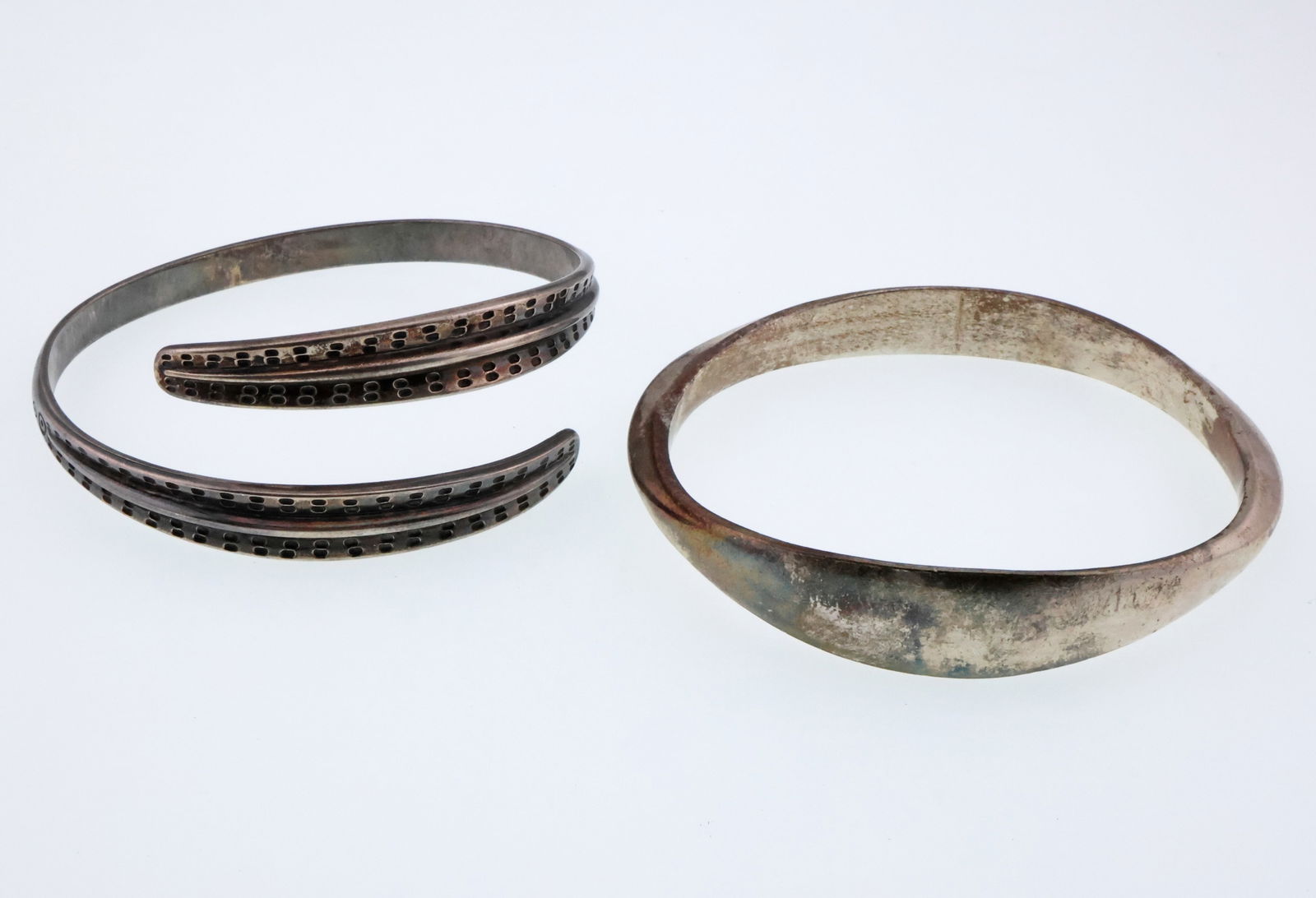 David Andersen; Two Modernist Sterling Silver Bracelets (1 of 5)