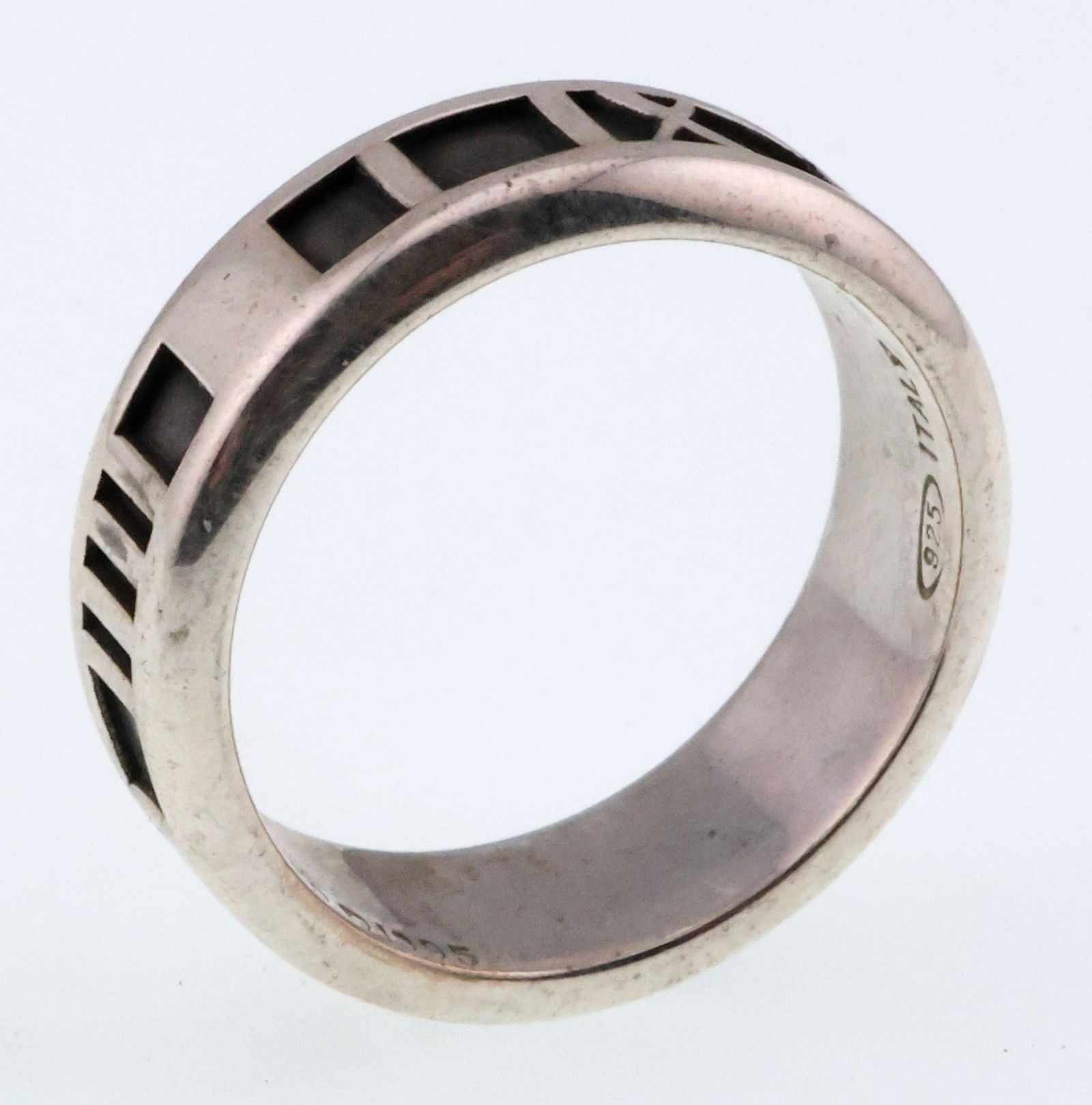 Tiffany & Co; Sterling Silver 'Atlas' Ring Dated 1995 (1 of 4)