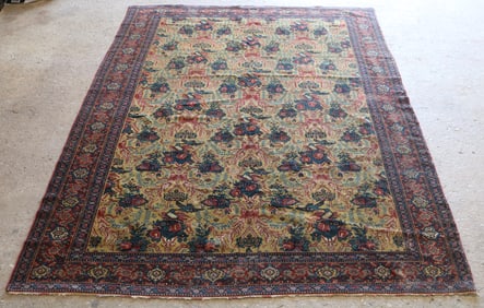 Antique oriental rug, 56.5" x 88"