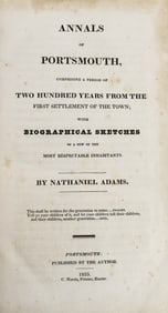 Annals of Portsmouth [New Hampshire], Nathaniel Adams, Portsmouth: 1825
