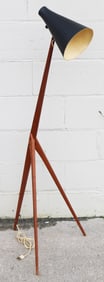 Sten Kristiansson Mid-Century Modern Teak "Giraffe" Floor Lamp