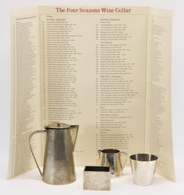 Garth & Ada Louise Huxtable for The Four Seasons, nickel silver serving wares