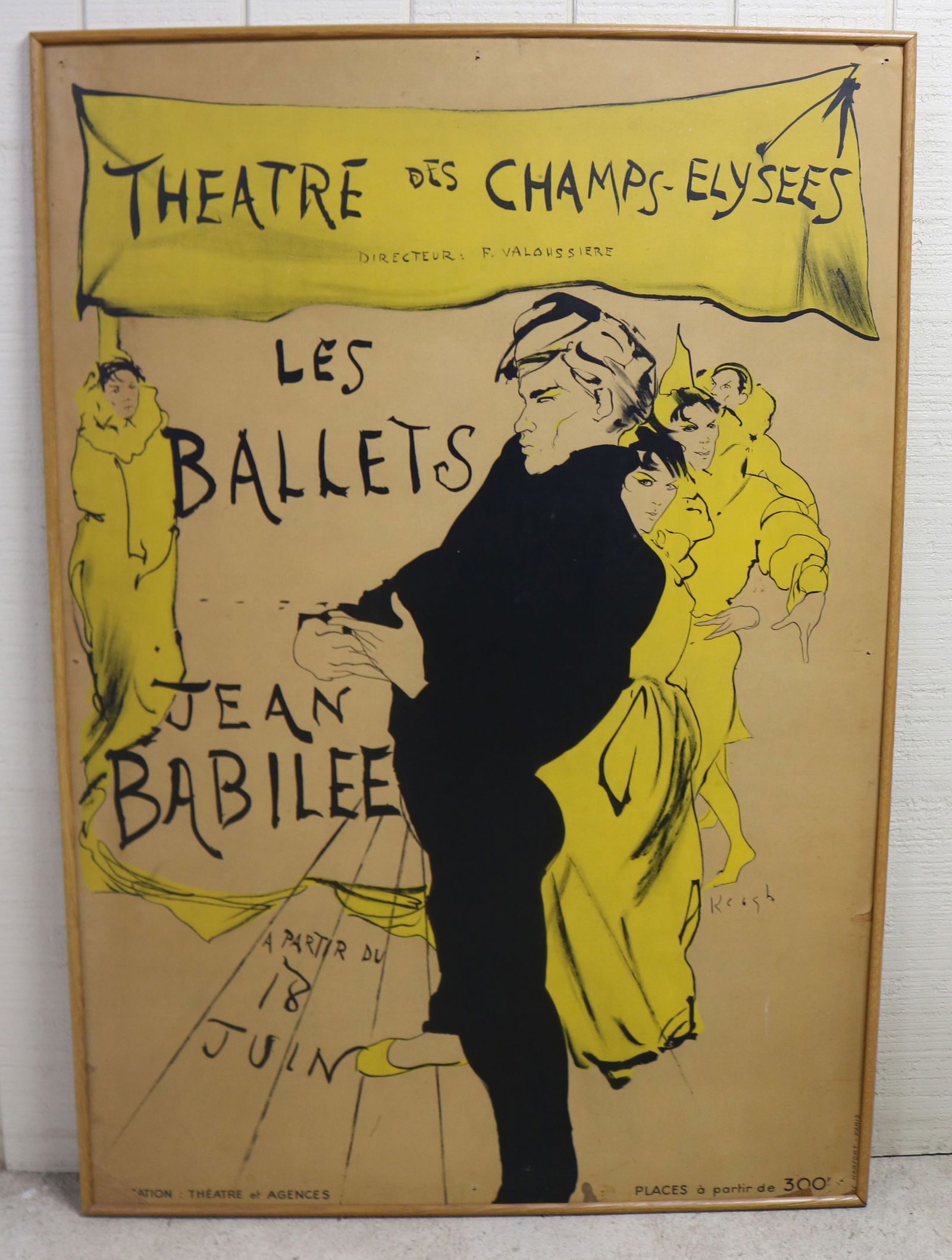 Tom Keogh French Advertising Poster for Theatre des Champs-Elysees (1 of 8)