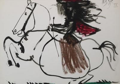 Pablo Picasso ( 1881-1973) "Toros Y Toreros" Lithograph