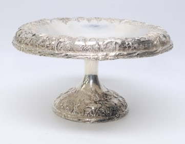 Antique Baltimore Schofield Sterling Silver Ornate Compote 17.4 ozt