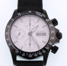 Kobold Men's Chronograph with Valjoux 7750 Movement with Box & Accessories