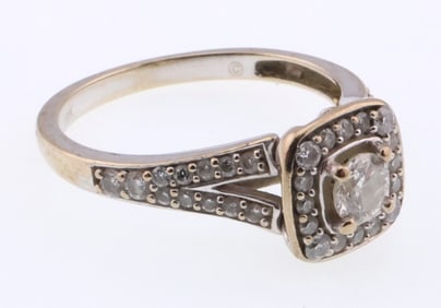 10k Gold Multi 0.50 ct Diamond Ring 3.4g