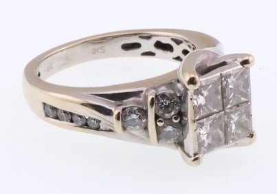 14k Gold Multi 0.75 ct Diamond Ring 5.2g